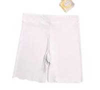 ZNJAMN Mutandine Boyshort da Donna 3pcs Women's Safety Pants Thin Breathable Non-Curling Boxer Shorts High Waist Short Plus Size Four-Corner Legging per Donne(White,4XL)