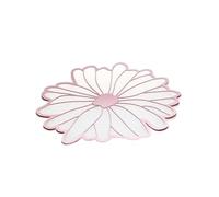 ZNJAMN Tappetino Isolante Per Stoviglie 3 pezzi tovaglietta in silicone fiore cucina tavolo da pranzo decorazione tappetino isolante termico pad portabicchieri sottobicchiere ciotola Per Piatti(Pink)