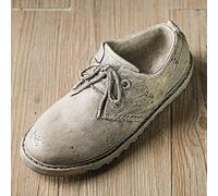 ZNKZJ Vecchie Scarpe di Cuoio a Forma di vasi da Fiori, Vaso di fioriera in succulento in Resina, Creativo scarpiera Vintage portavaso da Giardino Esterno Patio Imitazione Decorazione di Cemento,Left