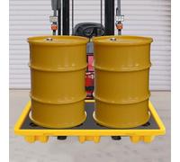 ZNLLQZN Vasca di raccolta modulare a prova di perdite, piattaforma di raccolta con capacità di stoccaggio delle perdite 80 l, per magazzini, fabbriche e impianti di produzione, 130 x 68 x 15 cm