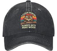ZNODXFIV Berretti da Baseball per Uomini e Donne, retrò Un Castoro Pulito Ottiene Sempre più Berretto da Baseball in Legno Sun Running Hippie Washed Trucker Cappello Uomo Donna Cappellini da Bas