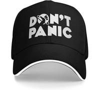 ZNODXFIV Berretto da Baseball Autostoppisti Guida alla Galassia Non Farti Prendere dal panico Uomini Casual Adulto Camionista Sole Sport all'Aria Aperta Idea Regalo Cappello Fresco