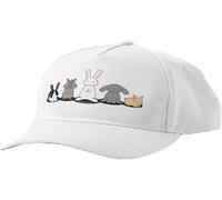 ZNODXFIV Berretto da Baseball La mia Razza Preferita è salvata - Coniglietti per Unisex Adulto All'aperto Casual Cappello da Sole Fresco