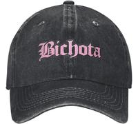 ZNODXFIV Berretto da Baseball Lavato Classico Bichota Rosa Estate Hip Hop Cappelli per Gli Uomini Adulto y2k Carino Tennis Skate Sole Berretti da Baseball