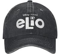 ZNODXFIV Cappellini da Baseball per Uomini e Donne,Elio Movie Title Logo Berretto da Baseball Unisex 2025 Nuovo Cartone Animato Distressed Washed Hats cap Vintage Outdoor Summer Adjustable Sun C