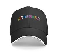 ZNODXFIV Cappello con Logo Classico Astroworld Cappelli Sportivi per Adulti Cappelli da Sole Berretto Sportivo Cappelli da Baseball in Poliestere Regolabili Commercio all'Ingrosso Nuovo