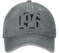 ZNODXFIV Cappello Unisex Caldo Cotone Personalizzato 1976 Funky Numeri Inversi Sovrapposti per Berretto da Baseball Leggero per Uomo Donna Cappello da papà Regolabile Regalo di Compleanno All'ap