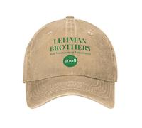 ZNODXFIV Classico Lehman Brothers Risk Management Department 2008 Indossare Berretti da Baseball Uomini Donne Cappelli Quotidiani cap Cappello Trucker Regolabile