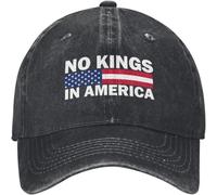 ZNODXFIV Classico No Kings in America Cappello Donne Divertenti Cappelli papà Regali Divertenti per Gli Uomini