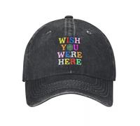 ZNODXFIV Classico Vorrei Che Tu Fossi Qui Astroworld Cactus-Jack Cappelli da Baseball Vintage Distressed Denim Copricapo Unisex Outdoor Running Golf Cappelli cap