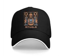 ZNODXFIV Colore Puro papà Cappelli Magia Nera Fusion Casual Cappello Visiera da Sole Caps Il Rituale del Mattino Cartone Animato Berretto con Visiera Cool