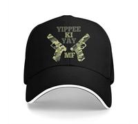 ZNODXFIV Yippee Ki Yay MF Tinta Unita Berretti da Baseball Berretto con Visiera Tiro Sport Occhiali da Sole Cappelli Uomo Donna Fresco