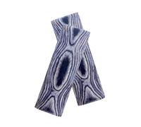 ZNQNDSR 2 Pezzi Di Gusci Per Coltelli In Legno Grezzo, Materiale Per Manici Di Coltelli Con Motivi Per Lavori Fai Da Te(Black white)