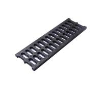 ZNQNDSR Griglie di Drenaggio in Resina Nera, Griglia di Drenaggio con Granuli Antiscivolo per Cortile, Garage, Giardino, Vialetto(19.7x3.9x0.8in)