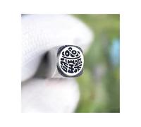 ZNQNDSR Kit per Stampaggio Metalli Set di Strumenti per Timbri Modelli di Caratteri Cinesi per La Realizzazione di Gioielli in Pelle, Legno, Artigianato Fai-da-Te(Pattern 10,0.31in)