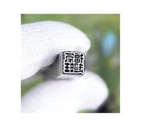 ZNQNDSR Kit per Stampaggio Metalli Set di Strumenti per Timbri Modelli di Caratteri Cinesi per La Realizzazione di Gioielli in Pelle, Legno, Artigianato Fai-da-Te(Pattern 4,0.35in)