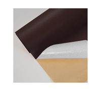 ZNQNDSR Pelle Adesiva per Riparazioni Tessuto di Riparazione per Toppe Tagliabili per Divani, Kit di Riparazione Autoadesivo per Pelle per Mobili, Divani, Barche, Sedie, Borse(Dark Brown)