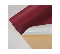 ZNQNDSR Pelle Adesiva per Riparazioni Tessuto di Riparazione per Toppe Tagliabili per Divani, Kit di Riparazione Autoadesivo per Pelle per Mobili, Divani, Barche, Sedie, Borse(Wine Red)
