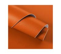 ZNQNDSR Pelle Adesiva per Riparazioni Toppa Autoadesiva in Tessuto per Divano, 59x27 in Pelle con Trama Litchi per Mobili, Divani, Sedili Auto E Sedie(Orange)