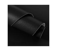 ZNQNDSR Pelle Adesiva per Riparazioni Toppa Autoadesiva in Tessuto per Divano, 59x27 in Pelle con Trama Litchi per Mobili, Divani, Sedili Auto E Sedie(Black)