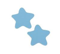 ZNQNDSR Pelle Adesiva per Riparazioni Toppa di Riparazione in Pelle A Forma di Stella, Tagliabile, Autoadesiva, con Forte Aderenza, per Divani, Sedili Auto, Giacche(Light Blue)