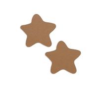 ZNQNDSR Pelle Adesiva per Riparazioni Toppa di Riparazione in Pelle A Forma di Stella, Tagliabile, Autoadesiva, con Forte Aderenza, per Divani, Sedili Auto, Giacche(Light Brown)