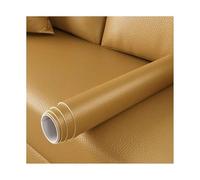 ZNQNDSR Pelle Adesiva per Riparazioni Toppe Autoadesive in Pelle per Riparazione Divani, Tessuto con Trama Litchi per Divani, Sedie, Sedili, Barche, Borse(Earthy Yellow,11.8x54in)
