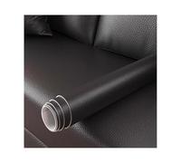 ZNQNDSR Pelle Adesiva per Riparazioni Toppe Autoadesive in Pelle per Riparazione Divani, Tessuto con Trama Litchi per Divani, Sedie, Sedili, Barche, Borse(Black,15.7x54in)