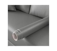 ZNQNDSR Pelle Adesiva per Riparazioni Toppe Autoadesive in Pelle per Riparazione Divani, Tessuto con Trama Litchi per Divani, Sedie, Sedili, Barche, Borse(Gray,11.8x54in)