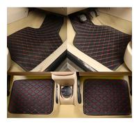 ZNQRY 4pcs Tappetini per Auto su Misura per Volkswagen VW Touareg 2019 2020 2021 2022 2023 2024 Pelle PU Anteriori Posteriori Tappetino Impermeabile Moquette Tappeti Antiscivolo,BlackRed