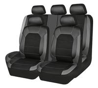 ZNQRY 9 Pezzi Coprisedili Auto per Renault Megane/Megane R.S/E-Tech IV III II I MK 4 3 2 1 Grandtour/Coupé/Cabriolet/Hatchback/3/5-door 5-Seats Universale Coprisedile Anteriori,Black