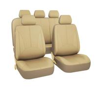 ZNQRY 9 Pezzi Universale Coprisedili Auto per BMW X3 F25 2011 2012 2013 2014 2015 2016 2017 Coprisedile Anteriori e Posteriori Protezione per Sedile Auto Seat Cover Interno,Beige