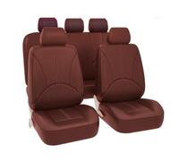 ZNQRY 9 Pezzi Universale Coprisedili Auto per Volkswagen VW Polo V (6R,6C) 2011-2018 Coprisedile Anteriori e Posteriori Protezione per Sedile Auto Seat Cover Interno,BrownA