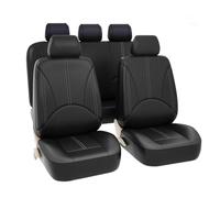 ZNQRY 9 Pezzi Universale Coprisedili Auto per Volkswagen VW Polo V (6R,6C) 2011-2018 Coprisedile Anteriori e Posteriori Protezione per Sedile Auto Seat Cover Interno,Black