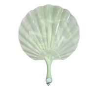ZNTIHZ 10 Pezzi creativi in plastica Portatile Ventilatore a Conchiglia Delicato Vento retrò Ventilatore Integrato Ventilatore a manovella for Danza Festa di Nozze per Festival,Decorazioni di Casa