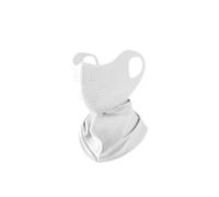 ZNTIHZ 2 pezzi protezione estiva da donna sciarpa al collo copertura for maschera avvolgente for esterni sport ciclismo a prova di sole Per Il Campeggio E I Viaggi(Light Grey)