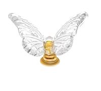 ZNTIHZ 4 pomelli trasparenti a farfalla in cristallo for cassetti, for mobili, for porte da bagno e accessori for cassettiere Per Armadi E Cassetti(Color 3)