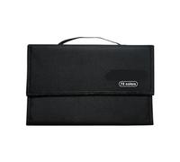 ZNTIHZ Borsa porta pennarelli neri 12/24/36/48/60/72 Slot Tela di nylon Benda portatile Penna for acquerello Articoli cancelleria for l'organizzazione Per Uffici E Scuole(72 sticks)