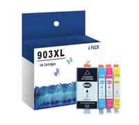 ZNTKJ 903 XL Cartucce D'inchiostro Ricambio per HP 903 903XL Multipack Compatibili per HP OfficeJet PRO 6950 6960 6970 all-in-One, Alta capacità 1500 Pagine,4 Color-4 Pack