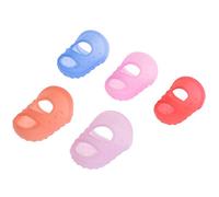 ZnttUu 1/5 pezzi di silicone Sewing Thimbles Slip Resistant Finger Sleeve Knitting Finger Protector Fingertip Cots for Sewing Project Finger Protectors for Sewing Knitting Cutting Writing Jewelry