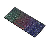 ZnttUu Tastiera sottile a 78 tasti Layout Piccolo tastierino trasparente con retroilluminazione multicolore Migliora l'attrattiva ottica. Tastiera cablata ultra sottile