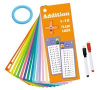 Znw523 - 15 schede elettroniche riutilizzabili per bambini, cancellabili e durevoli, strumento di apprendimento per l'istruzione precoce, scuola e pratica a casa, Znw523 (arancione, 10 x 18,5 x 2 cm)