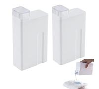 ZNZNANG 2PCS Dispenser di detersivo,Dispenser di Detersivo per Bucato Contenitore，Riutilizzabileper Detersivo in Polvere Lavanderia (bianco)