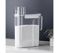 ZNZNANG dispenser per detersivo per bucato, bottiglia per ammorbidente da 3 l, contenitori per sapone liquido, contenitore per perline per ammorbidente