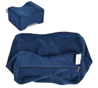 ZOAN Blue - Federa per cuscino per ginocchia, 25,4 x 20,3 x 16 cm, con cerniera, da applicare al cuscino in memory foam