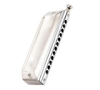 ZOAPDEBCE Armonica diatonica, Professional Harmonica Student With 16 Holes Titanium Alloy Harmonica Precision Technology harmonica Beginners(12)