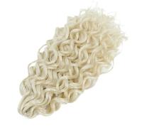 ZOAPDEBCE Nastro di estensione dei capelli umani, 18" sintetico ondulato profondo twist capelli all'uncinetto riccioli afro onda d'acqua trecce all'uncinetto estensioni dei capelli intrecciati marroni