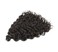 ZOAPDEBCE Nastro di estensione dei capelli umani, 18" sintetico ondulato profondo twist capelli all'uncinetto riccioli afro onda d'acqua trecce all'uncinetto estensioni dei capelli intrecciati marroni
