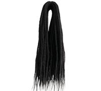 ZOAPDEBCE Nastro di estensione dei capelli umani, 22" Doppi dreadlock sintetici fatti a mano Trecce Intrecciatura della dea Attacco for capelli Morbido finto(#4_22INCH)(4/27HL-22INCH)
