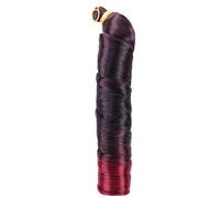 ZOAPDEBCE Nastro di estensione dei capelli umani, Capelli intrecciati ricci sintetici 14 pollici 150 g Onda sciolta Ricci pre allungati Riccioli a spirale Estensioni dei capelli intrecciati(4)(Tbug)